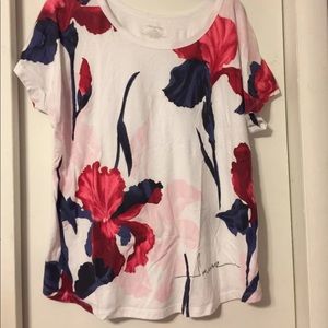 Floral plus size shirt
